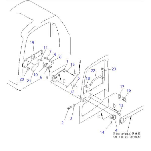 20Y-54-14560 20Y5414560 Clip KOMATSU Excavator Spare Parts For PC200-6S PC310