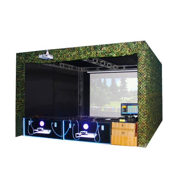 Quality Projector Screen Shooting Game Machine Real Sence Shooting Hunting Hero 4 Players for sale