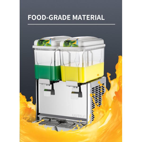 Mini Commercial Juice Dispenser Machine 12l Extractor Double Tank Mixed Drink Cold Beverage