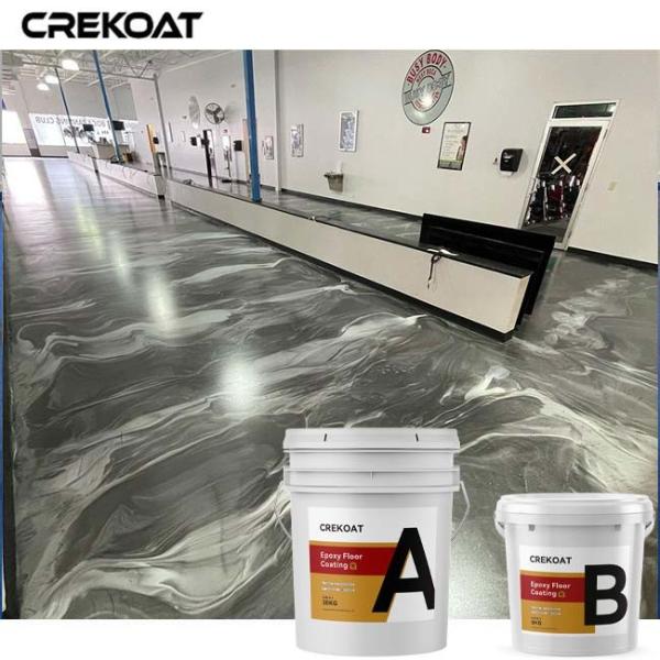 Quality Residential Metallic Epoxy Floor Coating Create Three Dimensional Effects for sale