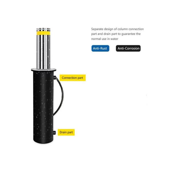 219mm Pillar 2.2kW Retractable Hydraulic Rising Bollards