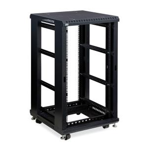 22U Knockdown Open Frame Server Rack , Adjustable Wall Mount Server Rack