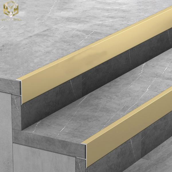ODM 10mm Square Edge Tile Trim Panel Extrusions Stair Nosing