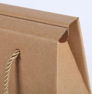 China Custom Bottle Cardboard Packing Boxes , Wine Paper Packaging Box for Carry on sale