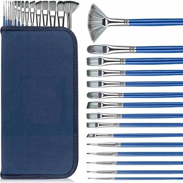 Quality Artist Paint Brushes Kit With Nylon Hair And 15 Different Sizes For Acrylic Painting for sale