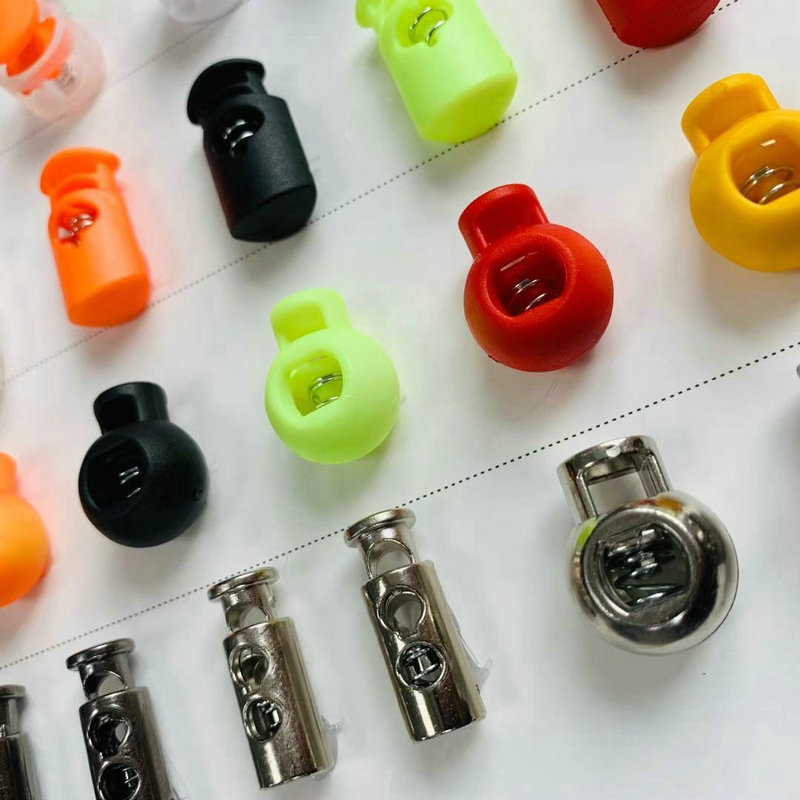 High quality Nylon Cord ender spring Rope toggle plastic stopper in colors for garment