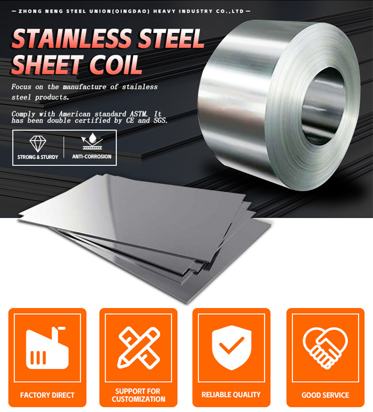 Cold Rolled No. 1 2b Ba Hairline Mirror Polished 201 202 304 316 310S 309S 321H 409 430 904L 2205 Stainless Steel/Aluminum/Carbon/Galvanized/PPGI/Tin Coil