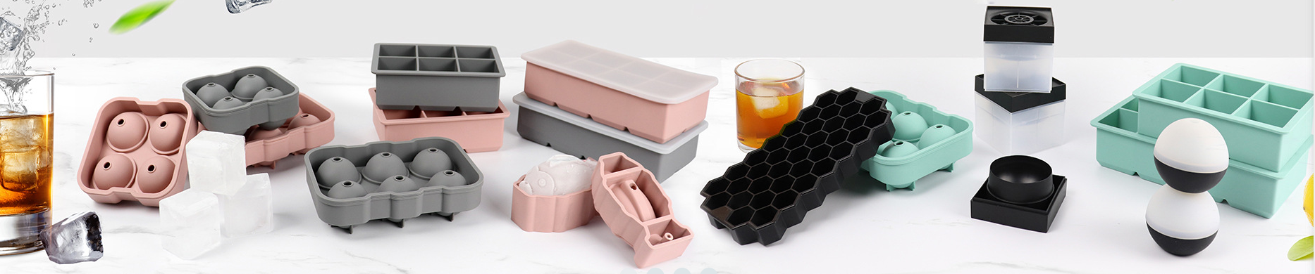 3 Pcs Silicone Cylinder Ice Mold for Tumbler Cup and Easy-To-Release Silicone Ice Cube Tray