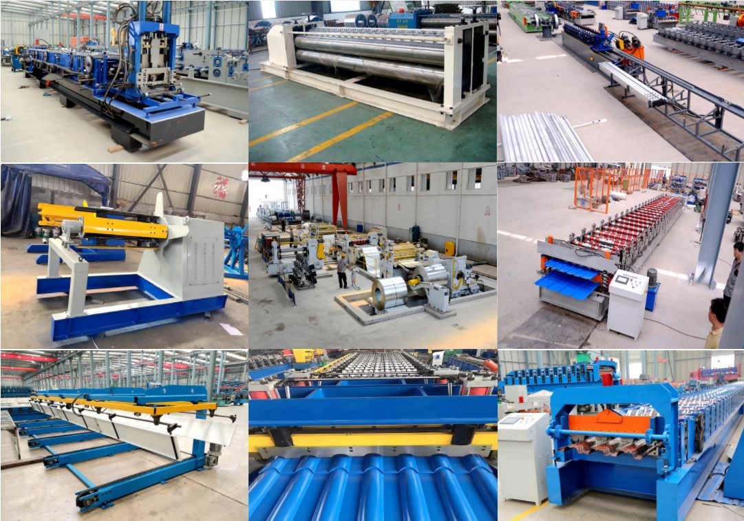 High Rib Glazed Metal Roof Sheet Making Machine With 8m / Min Processing Speed
