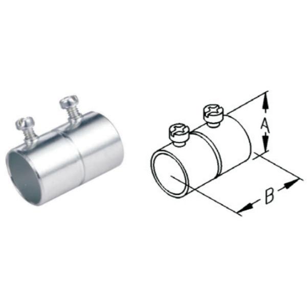 UL Listed Steel EMT Coupling Set Screw Type Conduit Fittings 1/2 Inch To 4 Inch