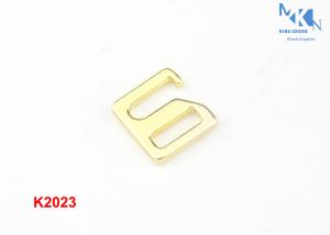 China Light Gold Color Belt Buckle Hardware , Square Metal Slide Buckles For Women ' S Bra wholesale