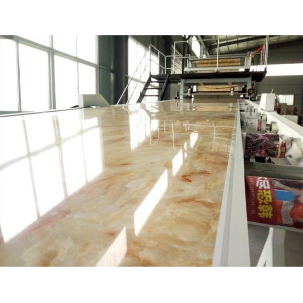 Plastic Artificial Marble Making Machine PVC Marble Panels UV Sheet ABB Inverter