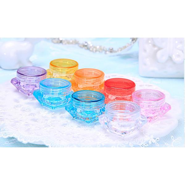 3g/5g Diamond-Shaped Plastic Cosmetic Jars Cream Box For Cream Bottle Trial Sample