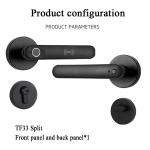 Upgrade Home Security Tuya Fingerprint Key USB Port Door Handle Lever Lock