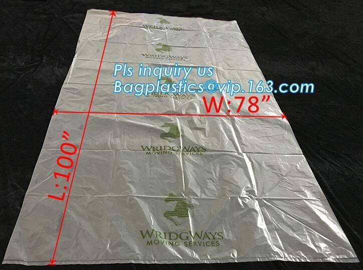 Customized Square Bottom or Side Guesst Plastic Protective Pallet Covers, 4 Mil Dust proof Clear Pallet Covers, BAGPLAST