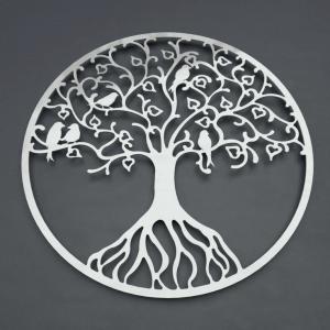 China Modern Metal Wall Sculpture Tree Of Life Stainless Steel Hanging Wall Art wholesale
