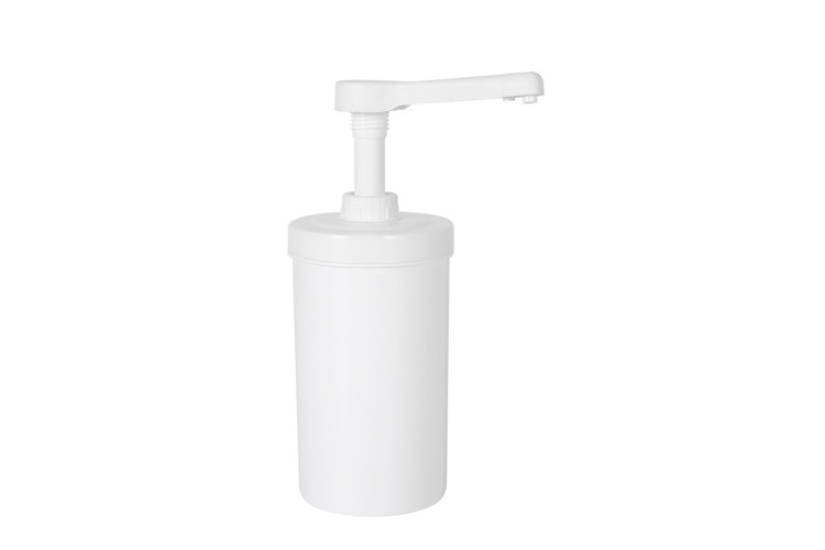 Food Grade Plastic Dispenser Pump 1Liter Container With Non-removable Sauce Pump Of 10/15/20/30ml Dosage