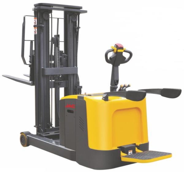 Quality Warehouse Reach Type Jac Forklift 1.5 Ton Stand On Mast Forward Compact Structure for sale