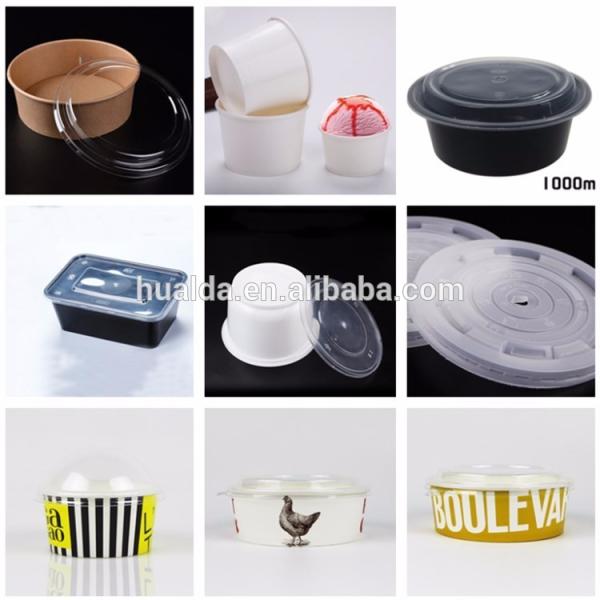 High speed disposable pp cup lid sealing machine for paper box