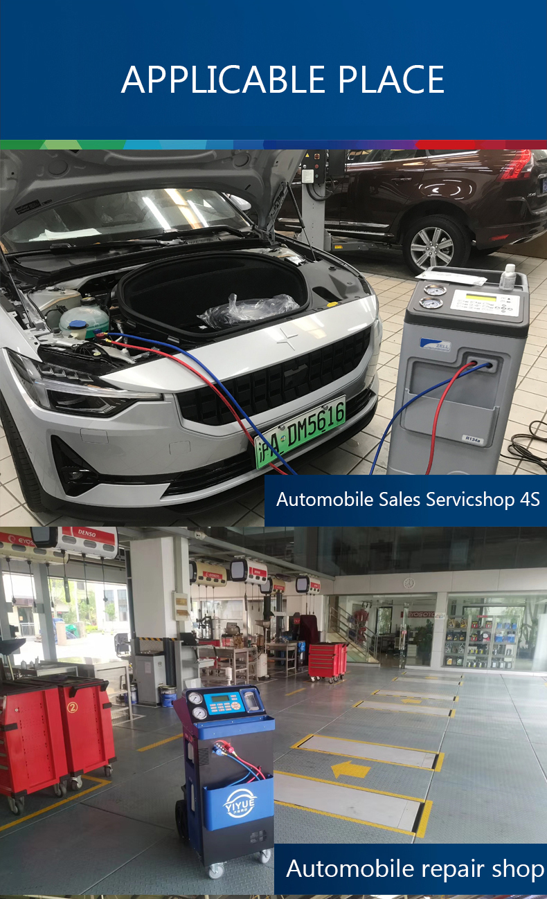Car A/C Recovery Air Con Regas Machine Aircon Work Station 10Pa For Heavy Vehicle