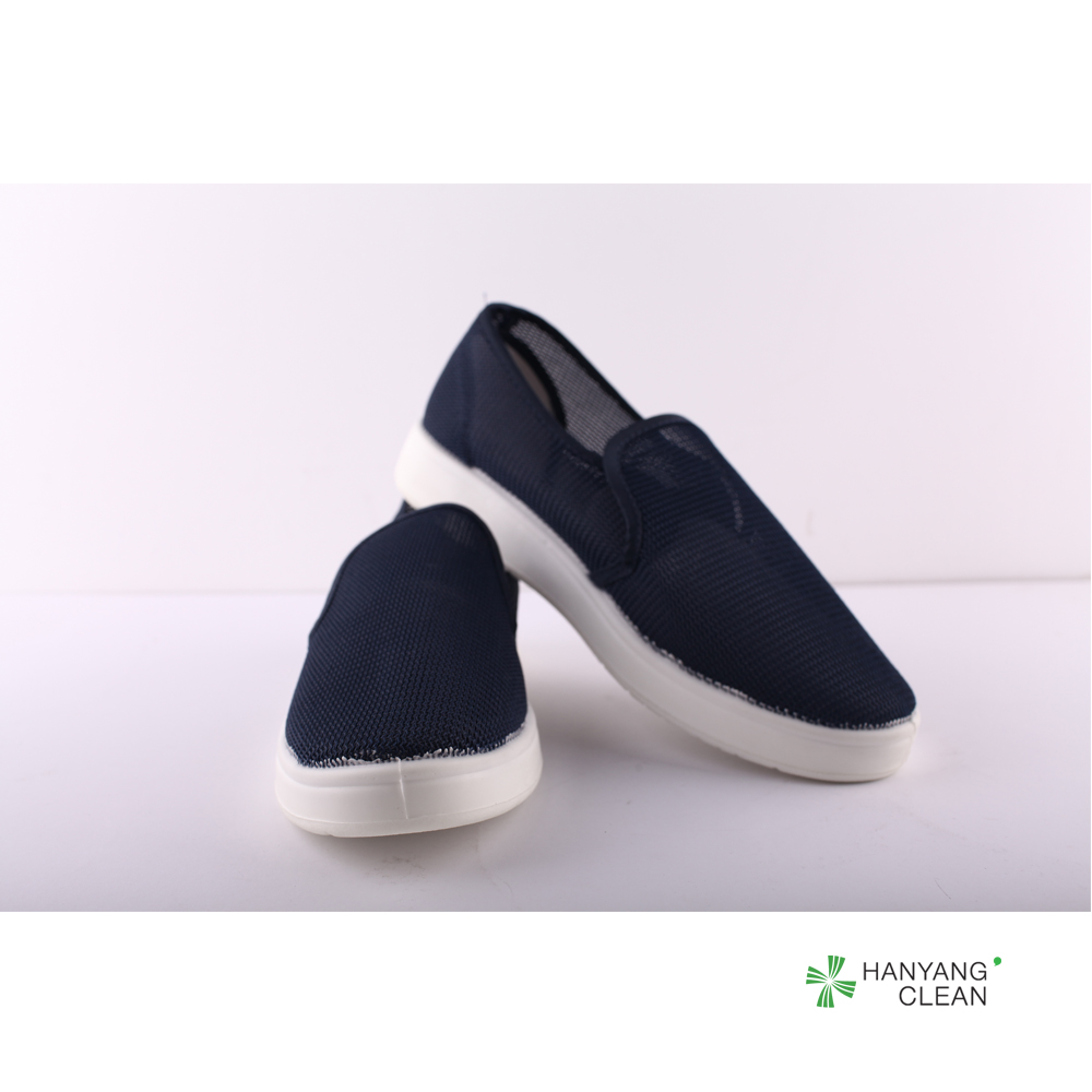 PU PVC Sole ESD Blue Antistatic Clean Room Shoes with High Quality