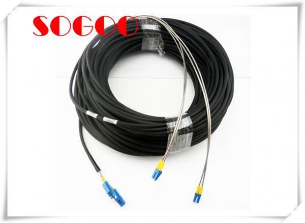 Quality 75M CPRI Fiber Cable 2 Cores DLC SM / MM With Both End Socket Protection for sale