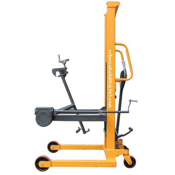 350kg Drum Lifter Trolley Hand Operated Type , Rotatable Hydraulic Drum Stacker