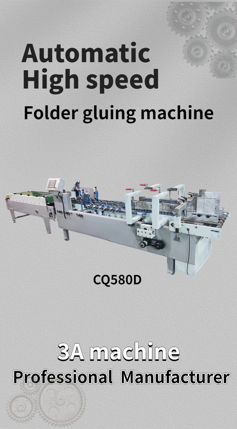 Video Feedback Semi Auto Folder Gluer Machine for Timely Delivery and Side Glue Folding
