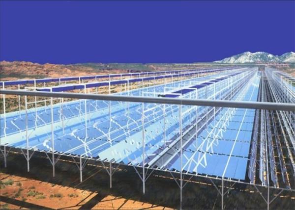 Quality Linear Fresnel Solar Heating System HDG Steel Mounting Frames Customized Color for sale