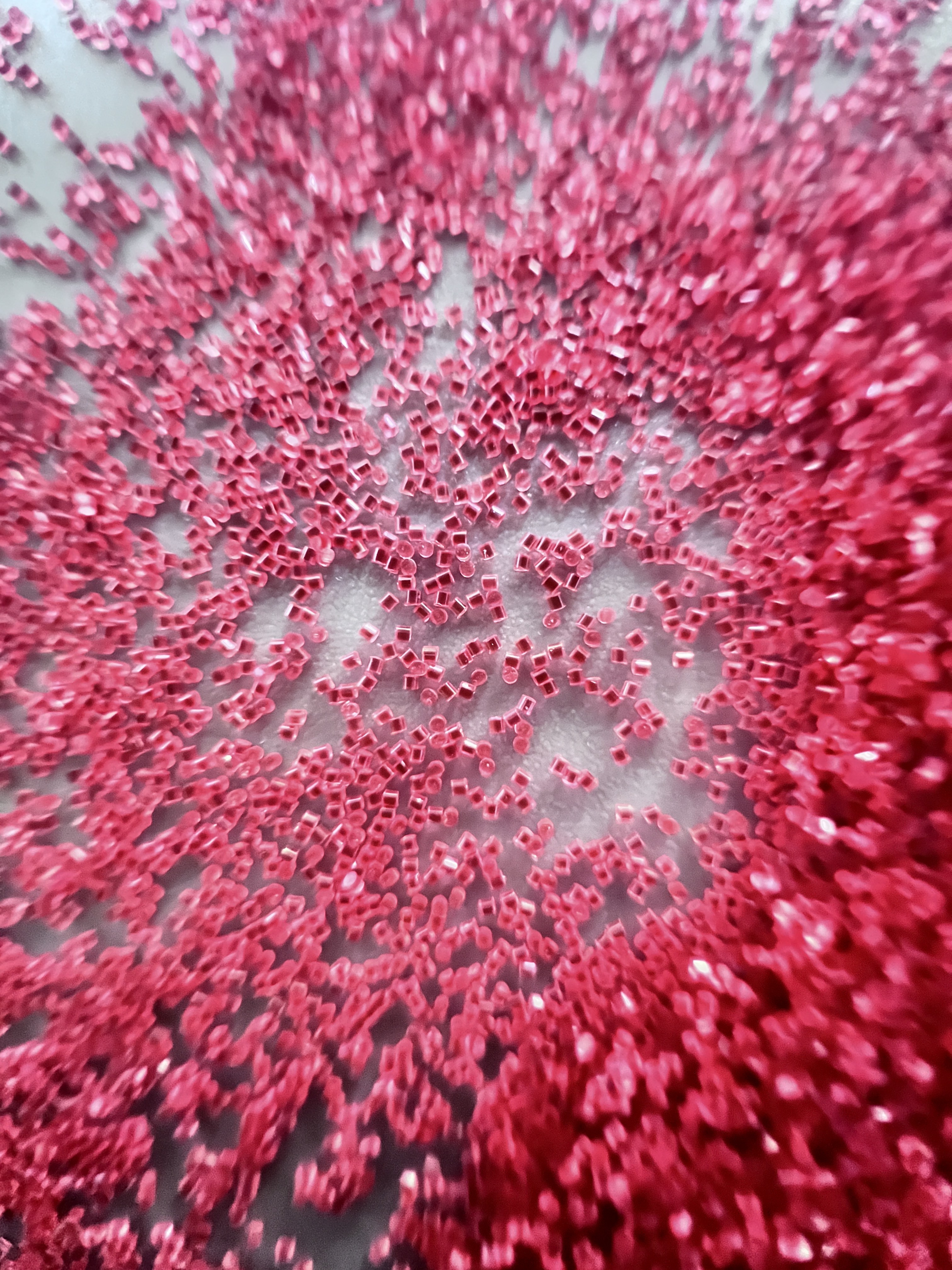 0.4*0.4mm Plastic Media Stripping Polishing Plastic Beads For Sandblasting
