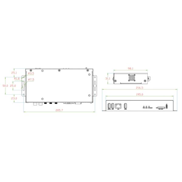 Sysolution Android Control Card Y60C 1080P 920 thousand Pixels 32 Scan Module 2GB+16GB