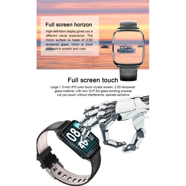 M10 Square Shape Smartwatch Waterproof Blood Oxygen Ip67 Customized