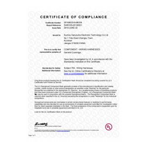 Suzhou Sanyouhe Electronic Technology Co., Ltd. Certifications