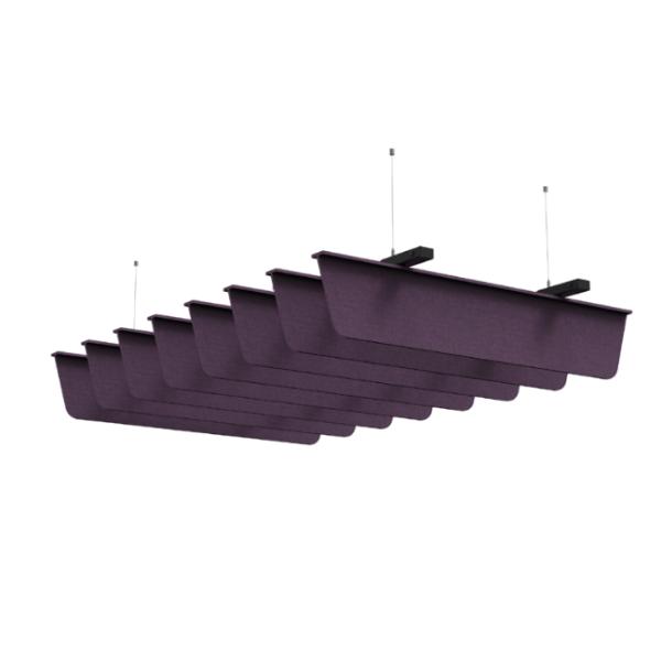Modern Design PET Ceiling Acoustic Panel Fire Retardant For Studio NRC 0.9
