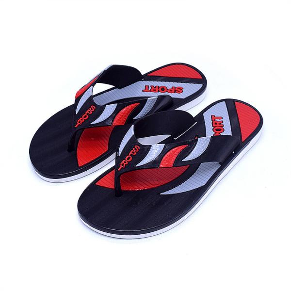 Quality Comfortable Mens Beach Flip Flops , Casual Flip Flops Screen Print Type for sale