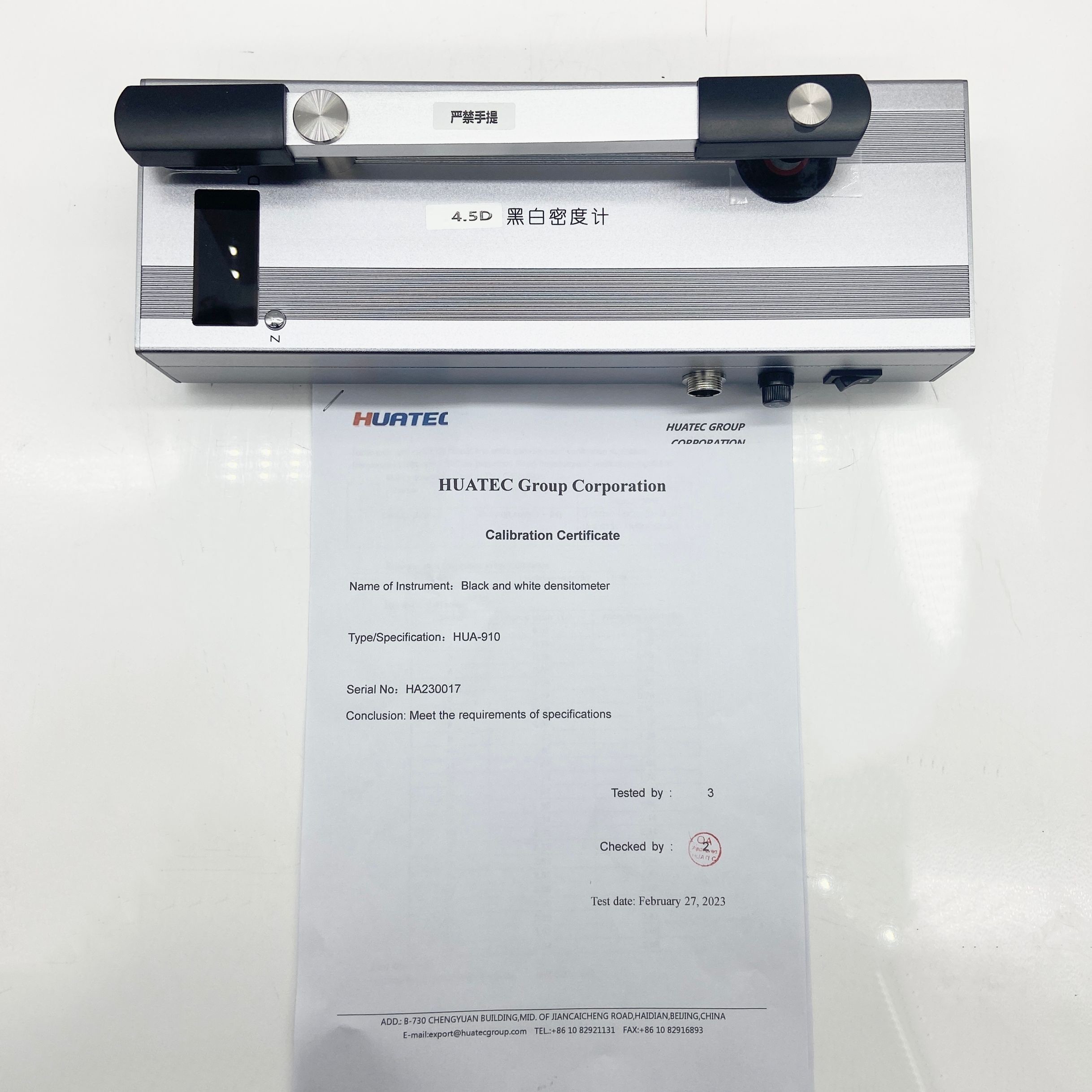 Hua-910 Black And White Densitometer Portable With High Stability Light Source