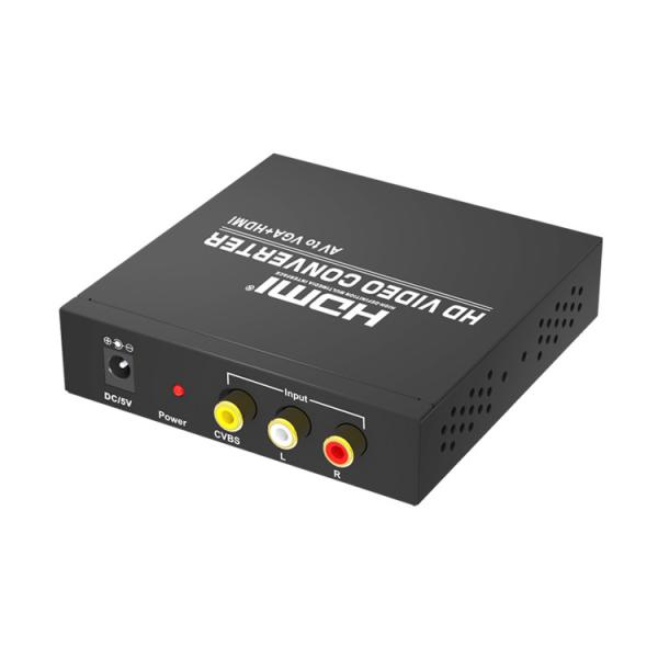 Quality 3 x RCA Input Port 1080P AV To VGA Converter for sale