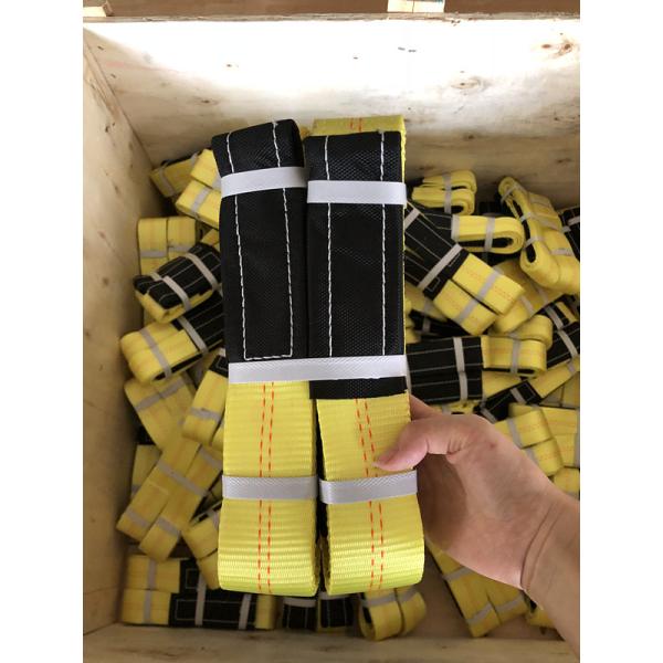 4" X 30" Gold Heavy Duty Tie Down W/Flat Hooks 5400lbs Cargo Control For Flatbed Truck