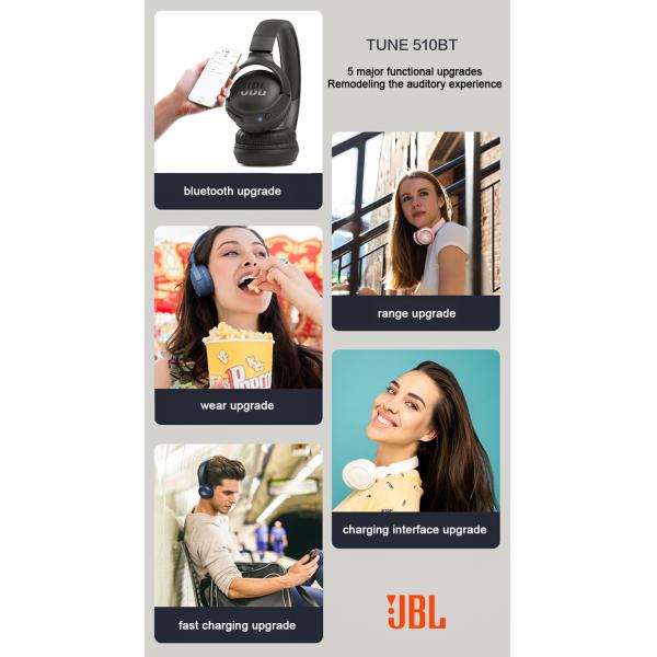TUNE 510BT Over-Ear Wireless Bluetooth V5.3 Noise Cancelling Headphones & Earphones LED Battery Indicator Microphone Gaming