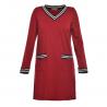 Comfortable Full Sleeve V Neck Ladies Plus Size Dresses In Autumn Or Winter for sale