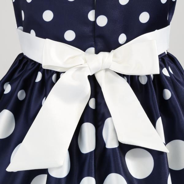 Summer Children's Clothing Girls Polka Dot Dress Holiday Party Evening Dress