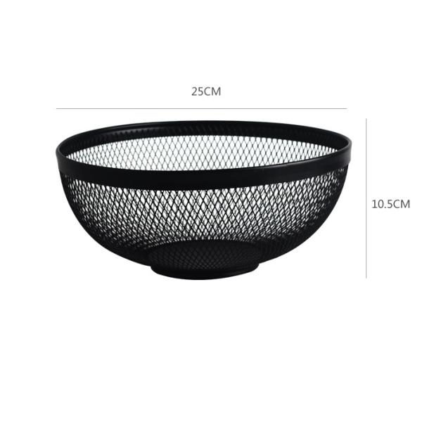 25cm Diameter Steel Fruit Basket