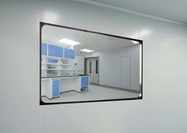 Quality Flush-Mounted View Panel 5mm Double Layer Tempered Glass Clean Room Windows for sale