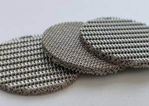 China Various Shapes Stainless Steel 5 Um 10 Um Sintered Wire Mesh Filter Disc on sale