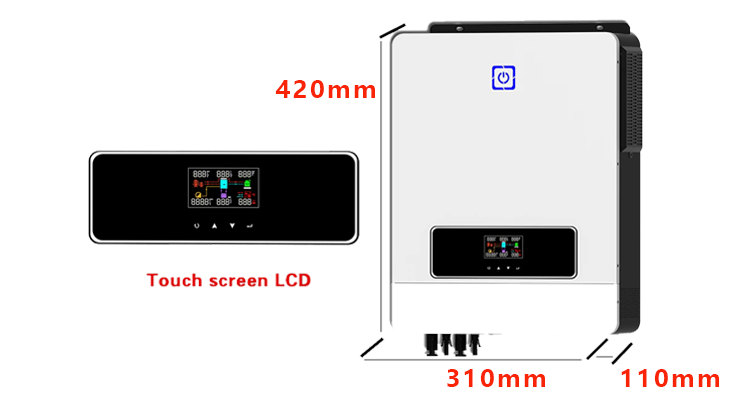 Solar Inverter 4200W 24v Pure Sine Wave Converter Protection Output Rating Input Origin Type solar inverter system