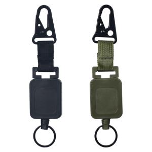 Deyi Badge Reel Heavy Duty Carabiner Badge Holder Extendable Badge Reel ID Holder Key Ring Steel Retractable