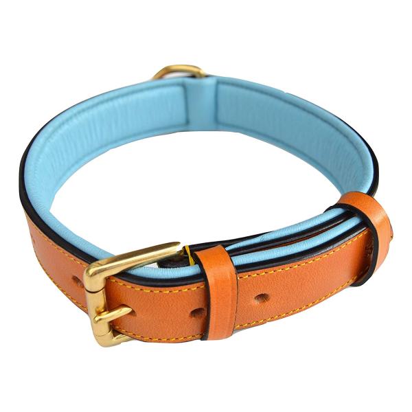 Luxury Handmade Leather Dog Collars Soft Comfortable