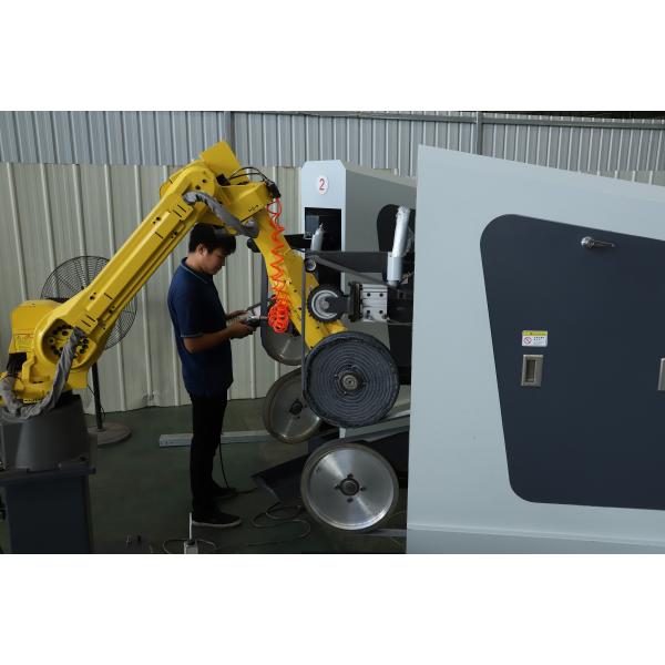 High performance FUNAC Robot Cell Metal Deburring Machine 380V for Faucet / Handle / Water Tap