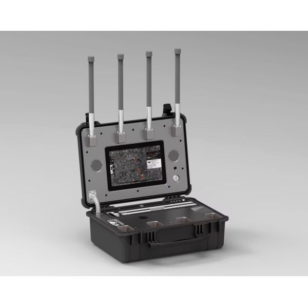 Portable Anti Drone Jammer System With 10KM Range 100MHz–6.2GHz Detection