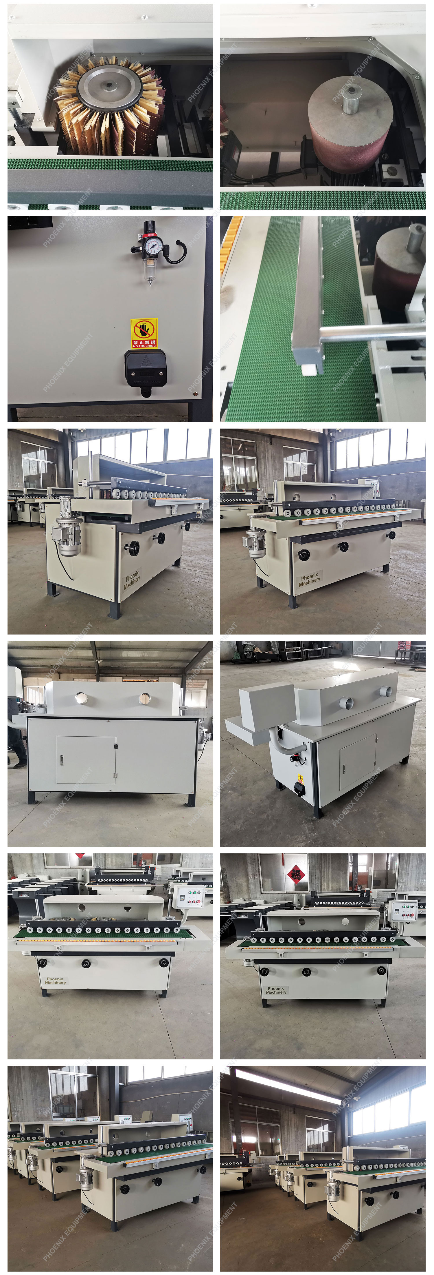PM40D Automatic Single Side Polishing Machine Furniture Processing 5-100mm Thickness